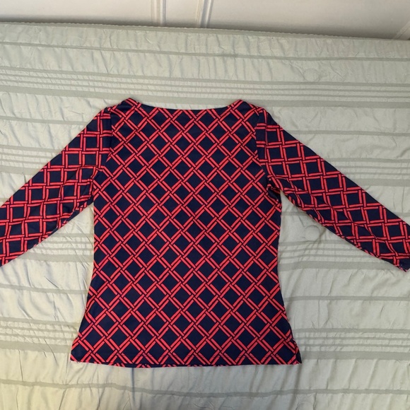 Vineyard Vines - Women’s Navy/Red  Long-Sleeve Top – Size S - Picture 2 of 3
